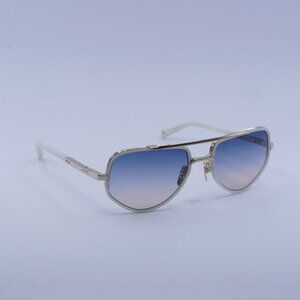 Dita MACH-X DTS463-A-03 Sunglasses White/Gold Geometric Frame, Moon Lenses